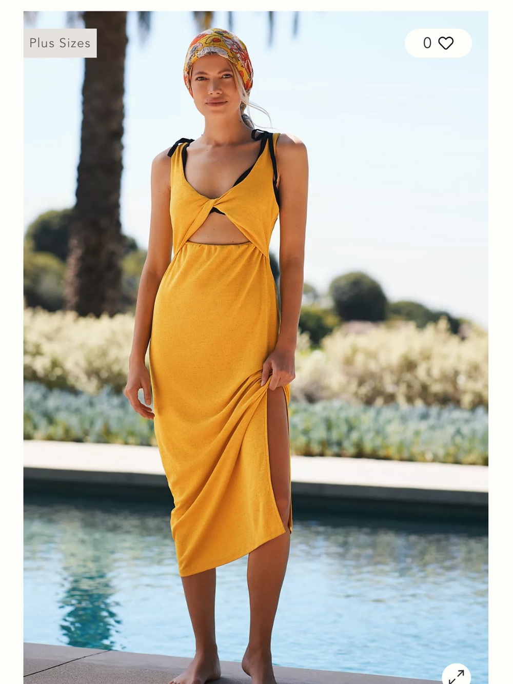 Anthropologie DOLAN Front Cutout Maxi Dress